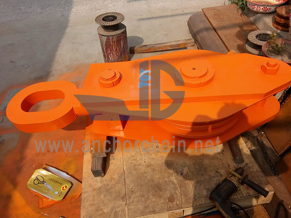 2 Sheaves Wire Rope Block với mắt thuôn dài
