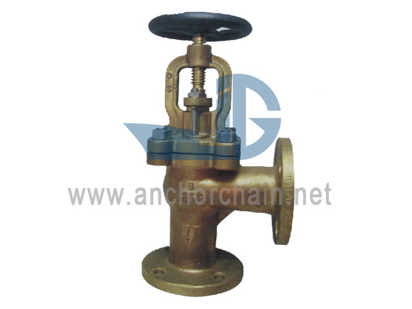 DIN 86261 Van dừng kiểm tra mặt bích bằng đồng