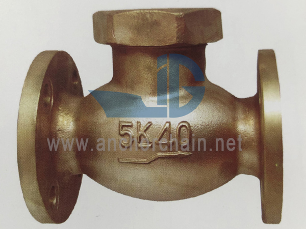 JIS F 7415 Đồng 5K Kiểm tra van cầu van Loại Bonnet Liên minh