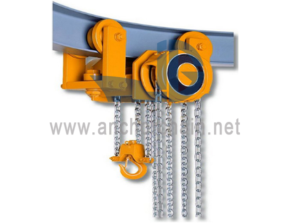Palăng xích bằng tay với xe đẩy