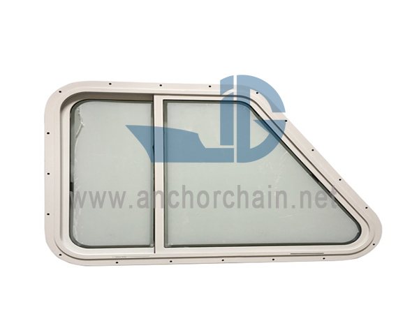 Cửa sổ hình thang nhôm biển