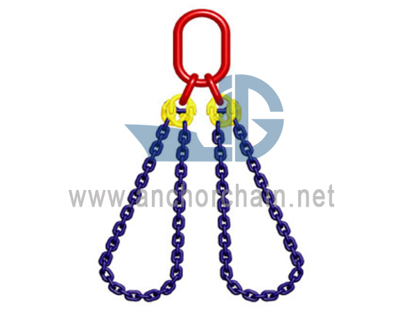 Hai chân Chocker Chain Sling